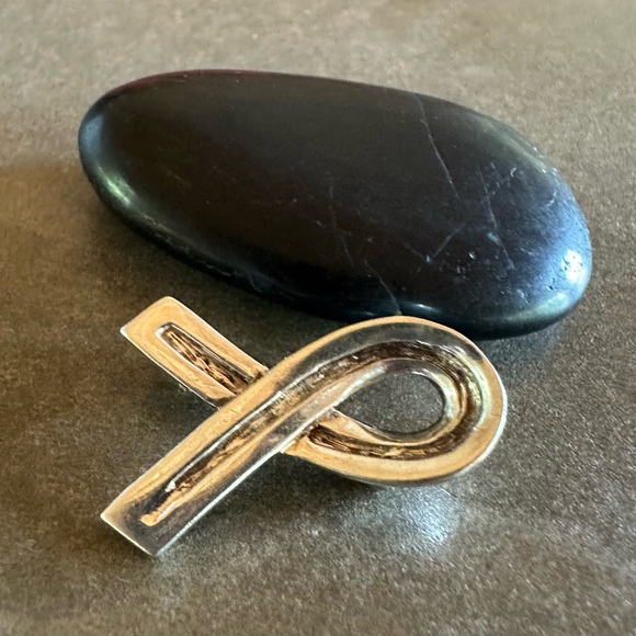 STERLING BREAST CANCER AWARENESS PIN OR PENDANT - Picture 3 of 5